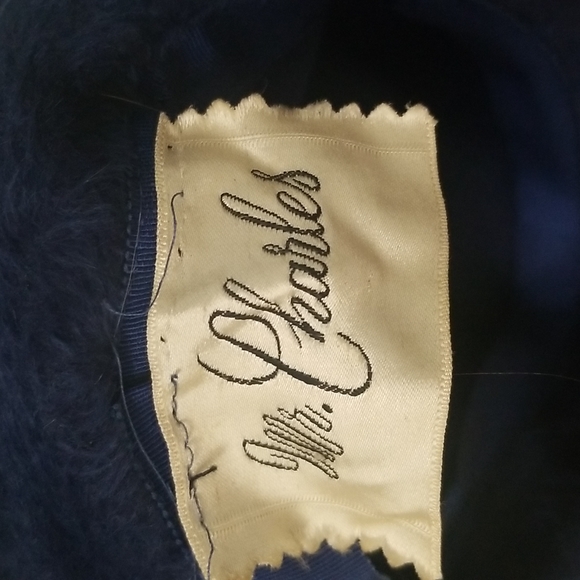 Vintage Blue Mohair Hat - Picture 4 of 4